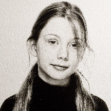 portret van een jongedame